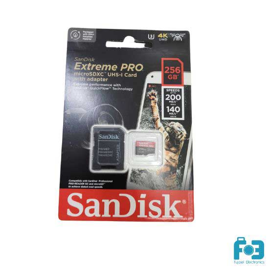 SanDisk Extreme PRO 256GB 200mbps Micro SDXC UHS-I Memory Card