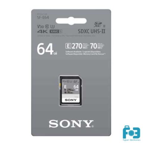 Sony 64GB SF-E Series UHS-II SDXC Memory Card