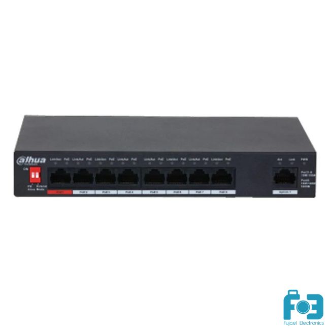 Dahua PFS3009-8ET1GT-96 9-Port Unmanaged Desktop Switch with 8-Port POE