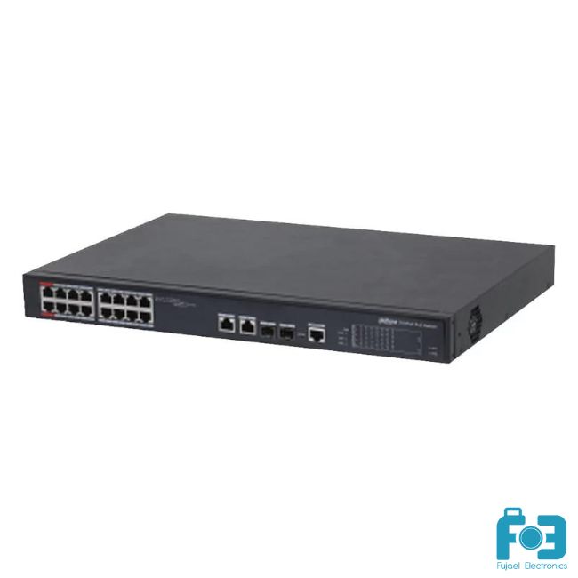 Dahua PFS4218-16ET-190 16-port 100 Mbps with 2-port Gigabit Managed PoE Switch