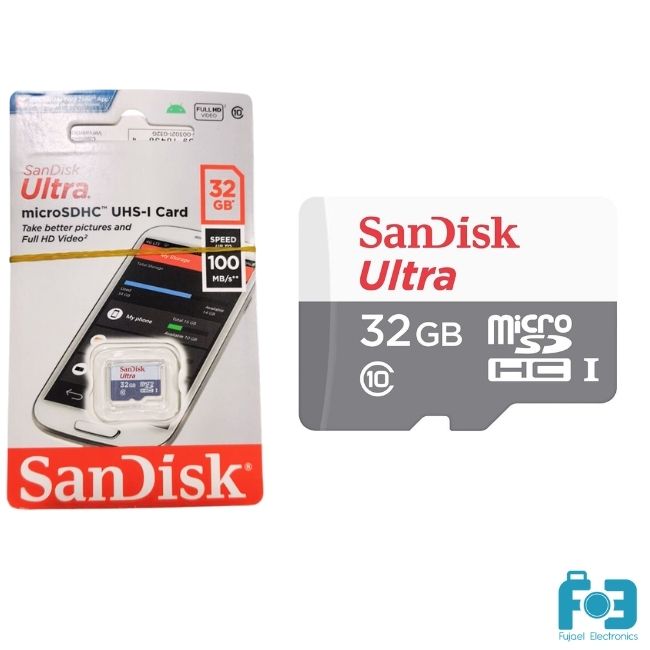 Sandisk Ultra 32GB Micro SDHC UHS-I Memory Card