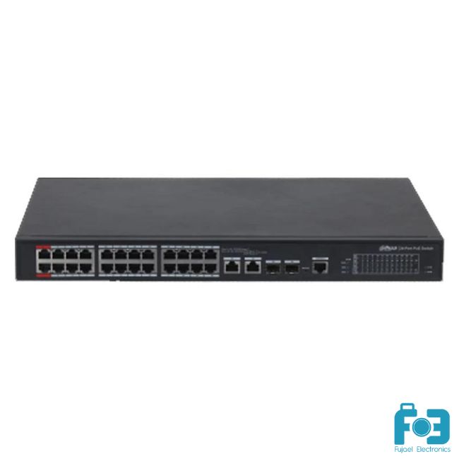 Dahua PFS4226-24ET-240 24-port 100 Mbps with 2-port Gigabit & 2 port SFP Managed PoE Switch