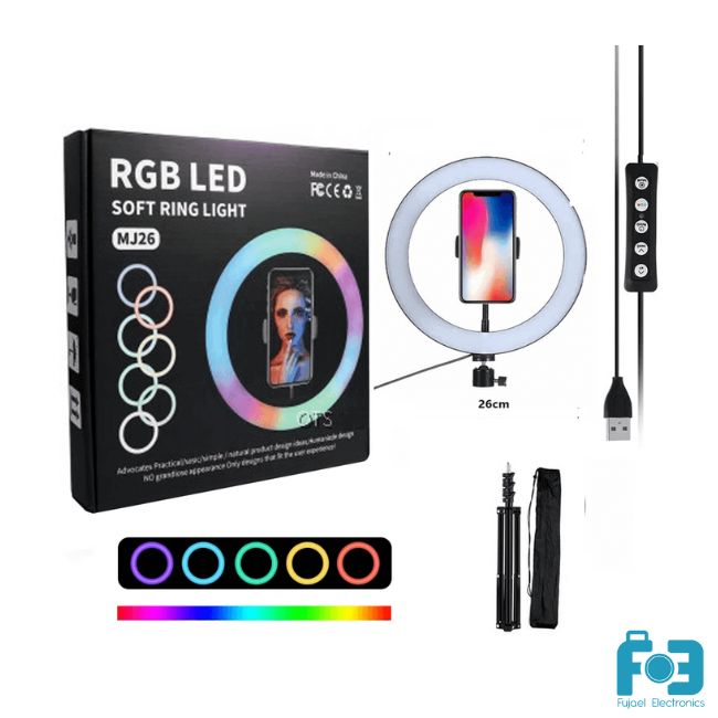RGB LED soft ring light MJ26