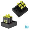 TELESIN GP-BTR-903 3-SLOT Charger And 2Pcs Battery Kit Set For GoPro Hero 11/10/9