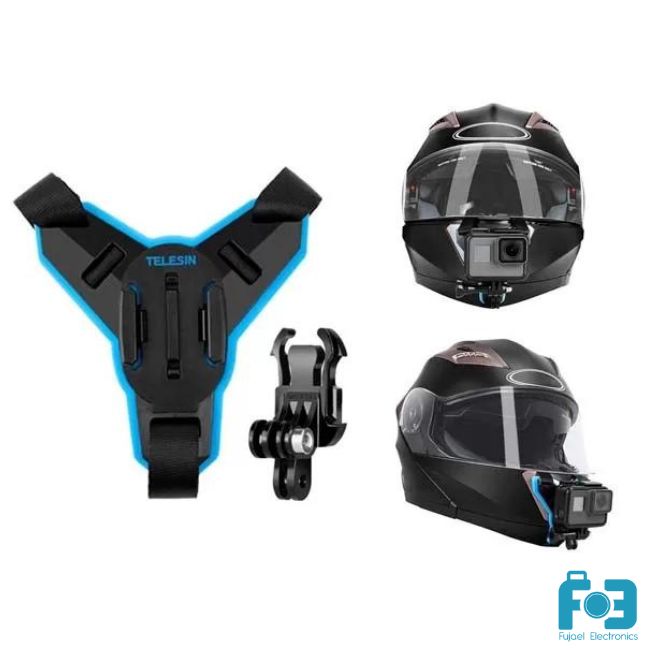 TELESIN GP-HBM-MT7 Motorcycle Helmet Chin mount for GoPro Cameras