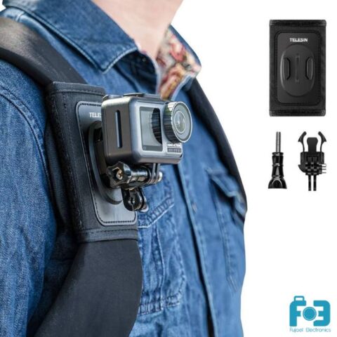 TELESIN GP-BPM-003 Backpack Strap Mount With Multifunctional J Hook Mount For GoPro Cameras
