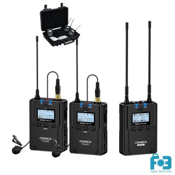 COMICA WM200 PRO(A) UHF Metal Dual-channel Wireless Microphone