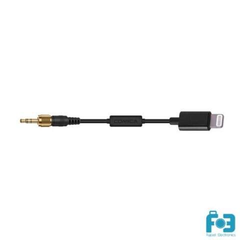 COMICA CVM-DL-SPX (MI) Lock Plate 3.5mm TRS to Lightning Interface of Smartphone Audio Output Cable