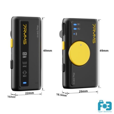 7RYMS iRay DW10(B) Mini Multi-functional Wireless Microphone (1TX+1RX)