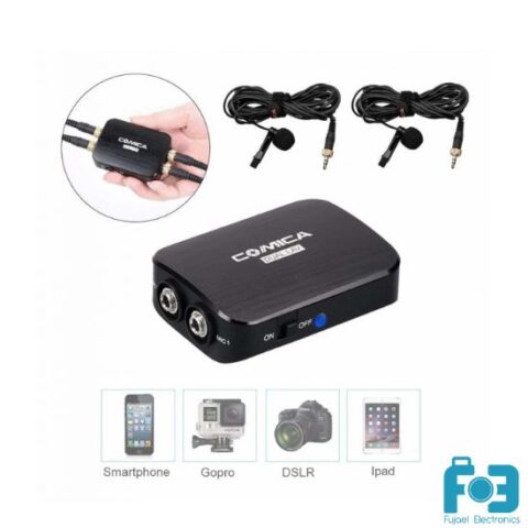 COMICA DUAL.LAV D03 SUC Dual-head Detachable & Multi-functional Lavalier Microphone