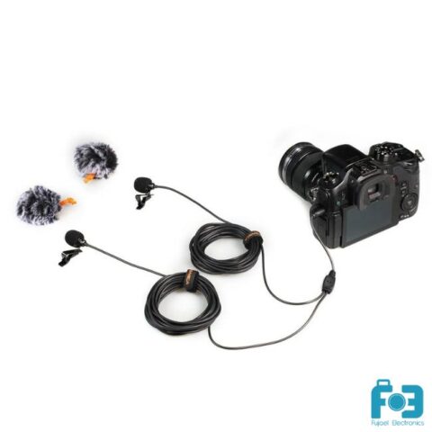 COMICA CVM-D02B (4.5m) Dual-head Lavalier Microphone