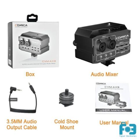 COMICA CVM-AX3 XLR / 6.35mm / 3.5mm (2-Group) Audio Mixer