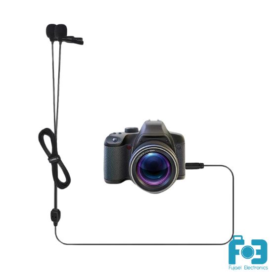 COMICA CVM-D02B (6.0m) Dual-head Lavalier Microphone for Camera, Camcorder, Smartphone, GoPro