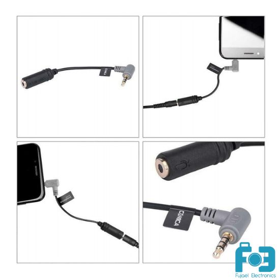 COMICA CVM-SPX (TRS-TRRS) Audio Cable Adapter (TRS 3.5mm Female--TRRS for Smartphone)