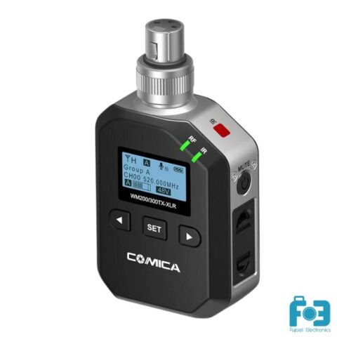 COMICA UHF 96-channels and 60m Working Distance Metal Wireless PLUG-ON XLR Transmitter