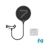 7RYMS SR-PF-L 360° Adjustable Microphone Pop Filter with Dual-layer Mask Shield