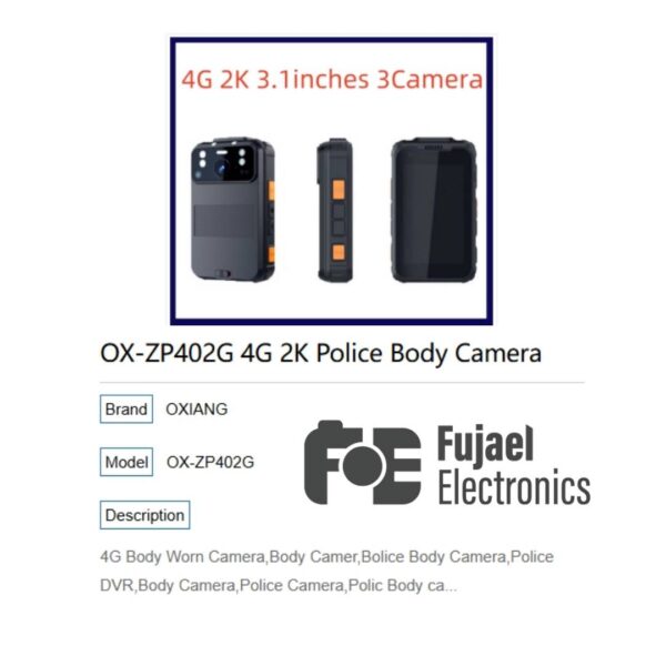 OXIANG ZP402G 4G Body Worn Camera