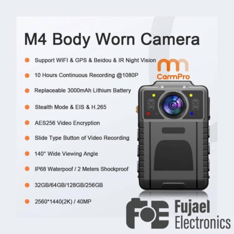 CammPro M4 2K WiFi GPS Body Camera