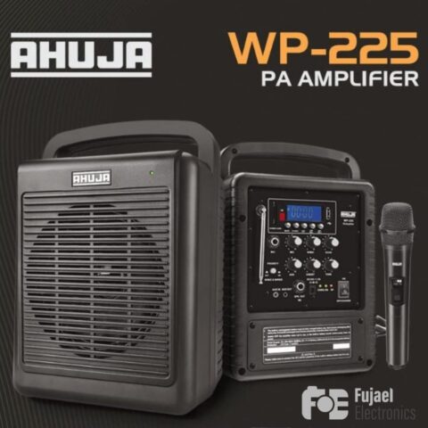 Ahuja WP-225 Portable PA System with Wireless Handheld Microphone
