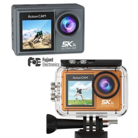 Ausek AT-M41R 5K Wi-Fi Dual Screen Action Camera
