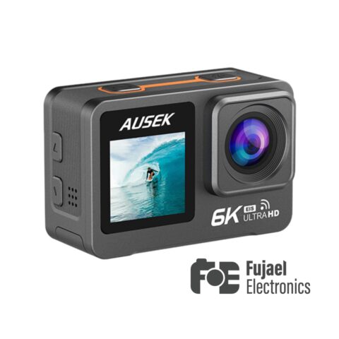 Ausek AT-M84TR 6K Ultra HD WiFi Dual Screen Waterproof Action Camera