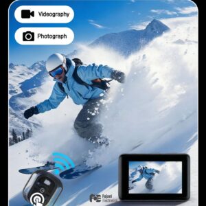 Ausek AT-M86TR 8K Ultra HD WiFi Dual Screen Waterproof Action Camera