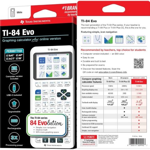 Home 5 Texas Instruments TI-84 EVO Graphing Calculator in Bangladesh